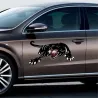 Zwarte tijger - vinyl autostickerStickers