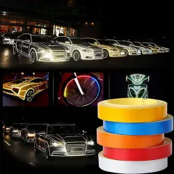 Reflecterende tape - auto/motorsticker - 1 cm * 5 mtrStickers