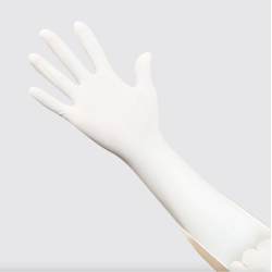 Lange Einweghandschuhe aus Nitril - Mehrzweck - Touchscreen-Funktion - Wasserdicht - Weiß