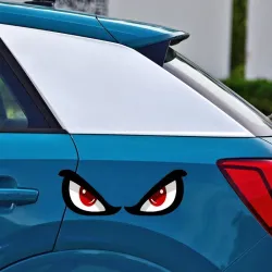 Reflecterende autosticker - rode ogenStickers