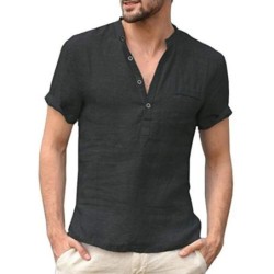 Klassiek overhemd met korte mouwen - halslijn met knopenT-Shirts