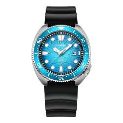 LUIK - edelstalen quartz horloge - waterdicht - siliconen band - blauwHorloges