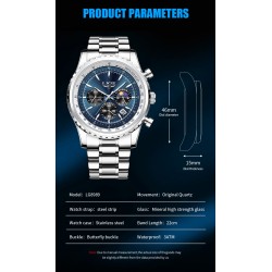 LUIK - luxe quartz horloge - lichtgevend - roestvrij staal - waterdicht - roségoudHorloges