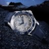 PAGANI DESIGN – mechanische Uhr – Edelstahl – wasserdicht – Nylonarmband – blau