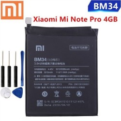 Originele BM34 batterij - 3010mAh - voor Xiaomi Mi Note Pro 4GB RAM - met gereedschapBatterijen