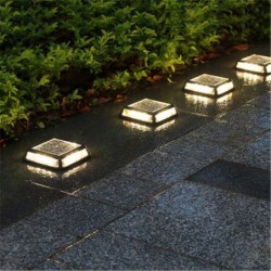 Solar-Boden-/Gartenleuchte – wasserdicht – 12 LED