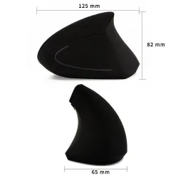 Ergonomische verticale draadloze muis - USB - optisch - 1600 DPI 6D - met LED-verlichtingMuizen