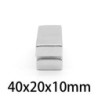 N35 - neodymium magnet - strong rectangular block - 40mm * 20mm * 10mmN35