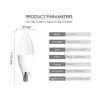 LED lamp - E12 - E14 - RGB - met afstandsbediening - dimbaarE14
