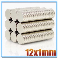 N35 - neodymium magnet - strong round disc - 12mm * 1mmN35