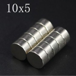 N35 - neodymium magneet - sterke ronde schijf - 10mm * 5mmN35