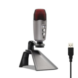 Professional condenser microphone - with headphone output - USBMicrophones