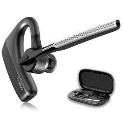 Bluetooth-oortelefoons - HD draadloze headset - met CVC8.0 dubbele microfoon - ruisonderdrukkingOor- & hoofdtelefoons