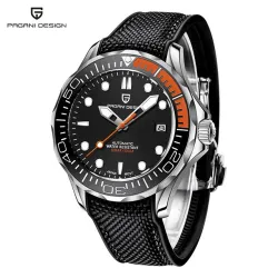 PAGANI DESIGN - modieus automatisch horloge - nylon band - oranjeHorloges