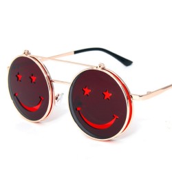 Modezonnebril - opklapbare lenzen - smileygezichtZonnebril