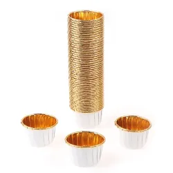 Cupcakes wrappers - baking molds - aluminum foil - 50 piecesBakeware