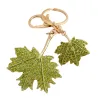 Crystal double maple leaf - keychainKeyrings