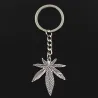 Metal keychain with maple leaf pendantKeyrings