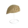 Modieuze wollen baret - met bloemPetten & Hoeden