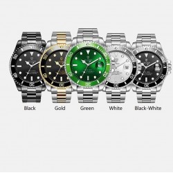 Luxe Quartz horloge - waterdicht - edelstaalHorloges
