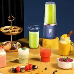 Multifunctionele blender met 6 messen - sapcentrifuge / smoothiemaker / ijsbreker - USBDrinkwaren