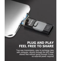 OTG-microflashdrive voor twee doeleinden - USB 3.0 - voor iPhone / AndroidAccessoires