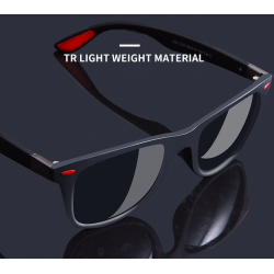 Ultralichte TR90 gepolariseerde vierkante zonnebril - UV400Zonnebrillen