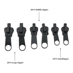 Universele instant zipper - 6 stuksTextiel