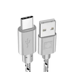 Nylon braided cable - data / sync / fast charging - USB Type CCables