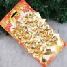 Decoratieve kerstboomstrikken - 12 stuksKerstmis