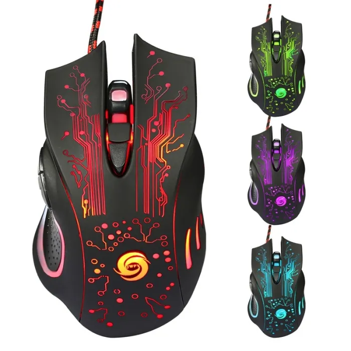 Optisch bedrade gamingmuis - USB - LED - 3200DPIMuizen