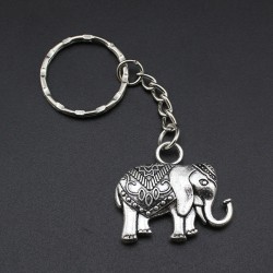 Vintage zilveren olifant - sleutelhangerSleutelhangers