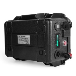 LiFePO4 battery pack - waterproof 40Ah / 100Ah - build-in Bluetooth BMS - inverter with chargerBattery