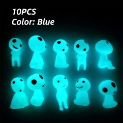 Leuchtende Baumgeister - Mini-Geister - Gartendeko - Blau - 10 Stück