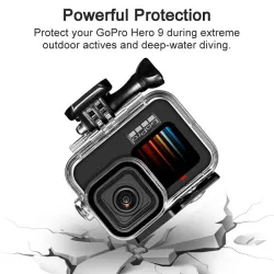 Waterdichte behuizing - duik-/onderwaterhoes - voor GoPro Hero 9 BlackBescherming