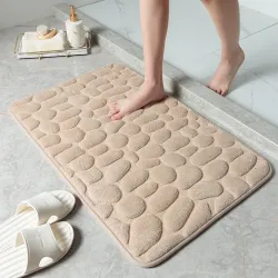 Zachte badkamermat - antislip - reliëfontwerpTapijten