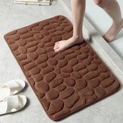 Zachte badkamermat - antislip - reliëfontwerpTapijten