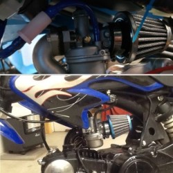 Universele motorfiets carburateur - luchtfilterreiniger - inlaatpijp - paddestoelkopCarburateurs