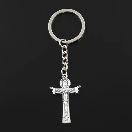 Jezus aan het kruis - metalen sleutelhangerSleutelhangers