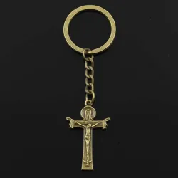 Jezus aan het kruis - metalen sleutelhangerSleutelhangers