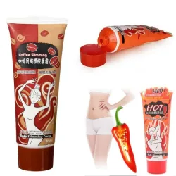 Hot chili / cafeïne - afslankende / anti-cellulitis / vetverbrandende gel - crème - 85 ml - 2 stuksMassage