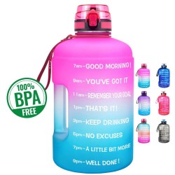 Wasserflasche – mit Zeitmarkierungen – Motivation zum Wassertrinken – Filternetz – Fruchtaufguss – BPA-frei
