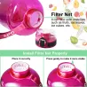 Water bottle - with time markings - water drinking motivation - filter net - fruit infusion - BPA freeWater bottles