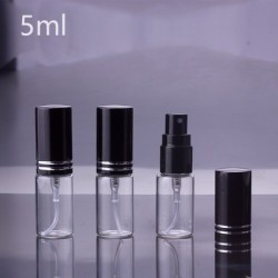 Parfumflesje - leeg glazen flesje - met verstuiver - 5ml / 10 ml / 15 ml - 100 stuksParfum