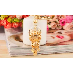 Crystal cat - keychainKeyrings