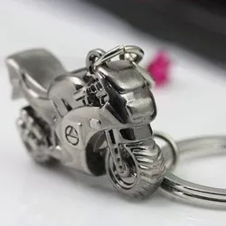 Metalen sleutelhanger met motorSleutelhangers