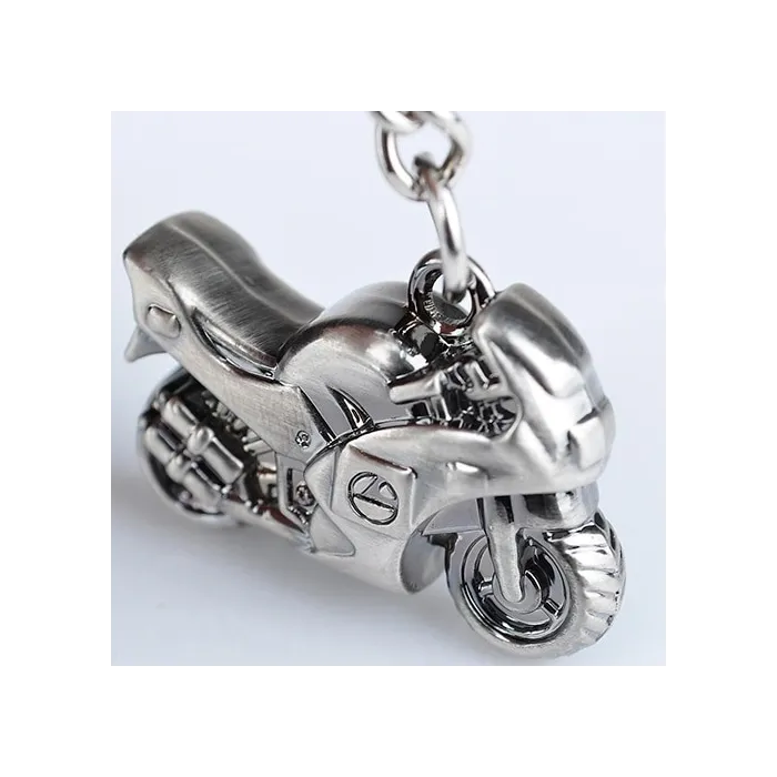 Metalen sleutelhanger met motorSleutelhangers