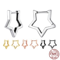 Sternförmige Ohrringe – 925er Sterlingsilber