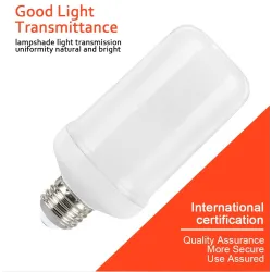 Flame fire effect light - LED bulbE14
