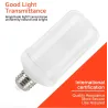 Flame fire effect light - LED bulbE14